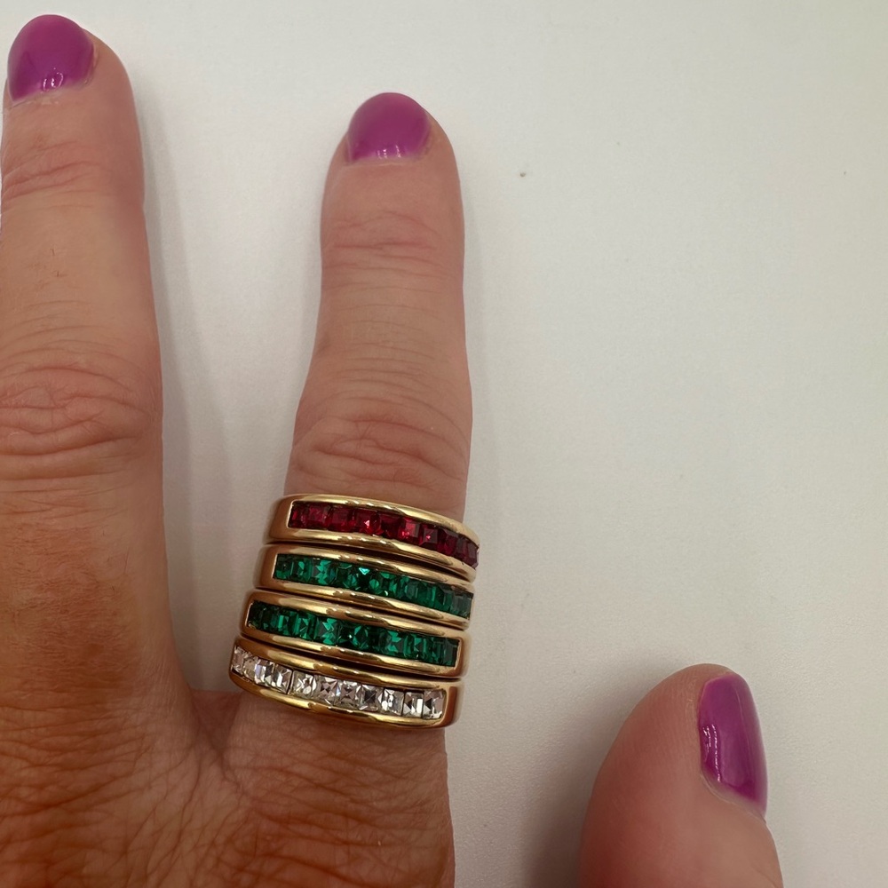 Women’s Set Of 4 18k Gea Rings